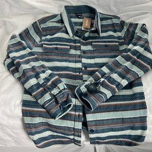 Patagonia Folk Dobby flannel shirt in Stone Blue